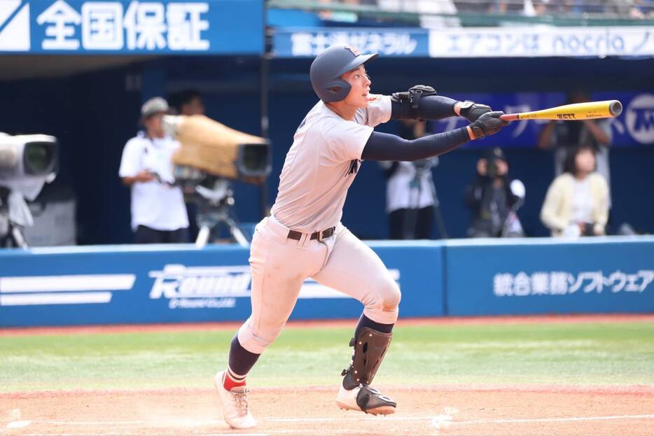 神奈川大会決勝で本塁打を打った椎木 卿五（横浜）