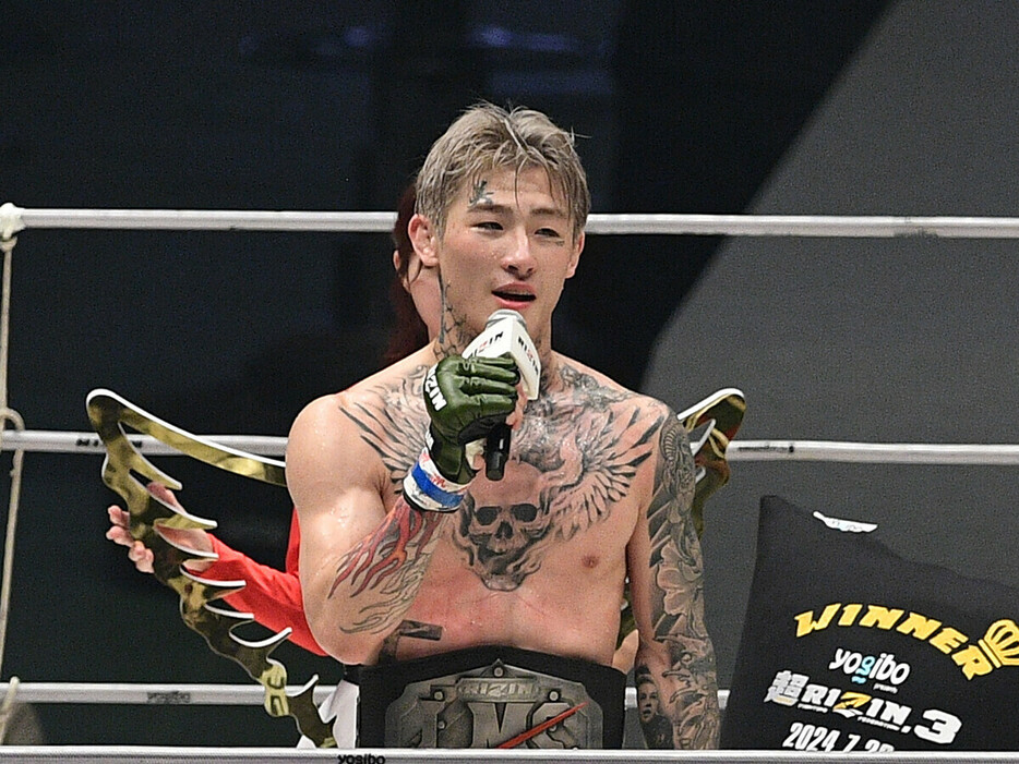 『超RIZIN.3』でメインイベントを戦った平本蓮　photo by 東京スポーツ/アフロ