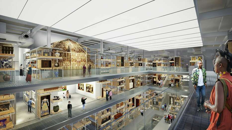 View of the Collections Hall at V&A East Storehouse © Diller Scofidio + Renfro