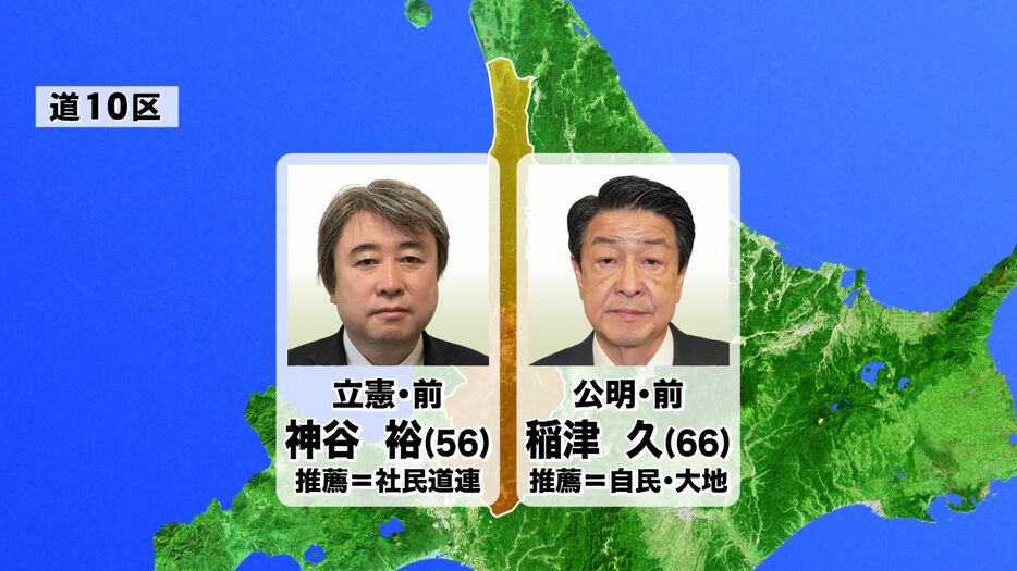 道10区に出馬する2人