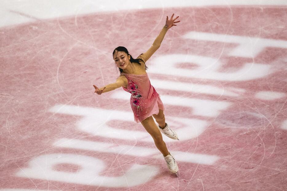 14歳現役女子中学生フィギュアスケーターの圧巻演技が注目された(C)Getty Images