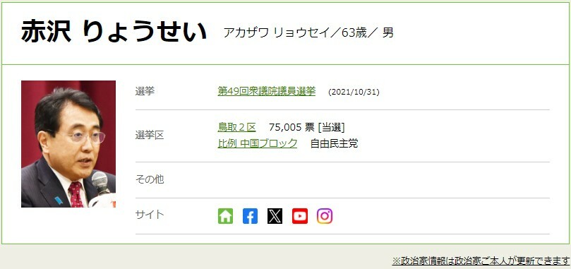 特命担当大臣（経済財政政策）　赤沢亮正（あかざわ・りょうせい）衆院議員