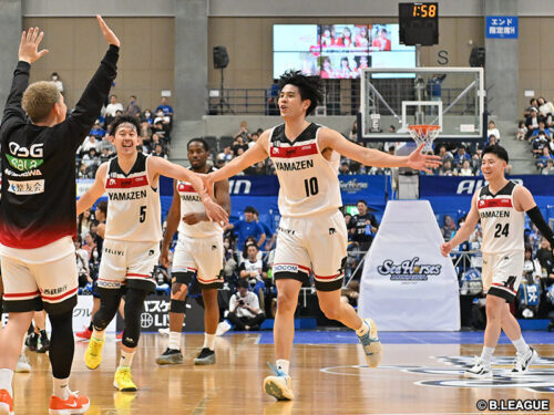 キャリアハイとなる20得点を挙げた三遠の吉井裕鷹［写真］＝B.LEAGUE