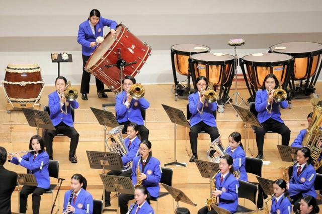 福岡県立門司学園（福岡）の演奏=宇都宮市文化会館、高野良輔撮影