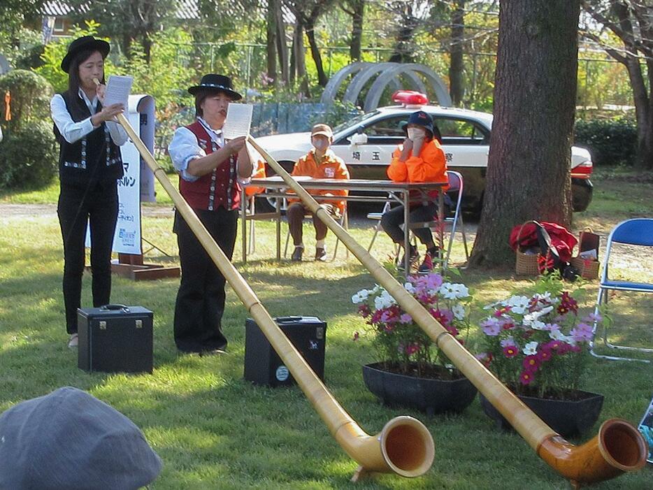 昨年の森の音楽祭の様子（アルプホルン）