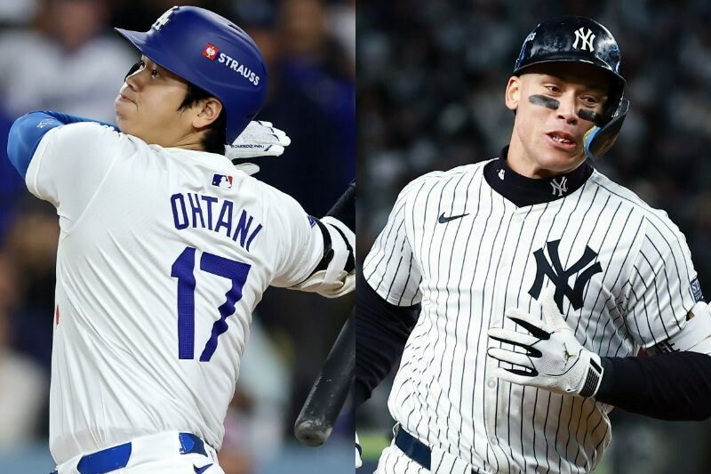 大谷（左）とジャッジ（右）の対決に関心が高まっている。(C)Getty Images