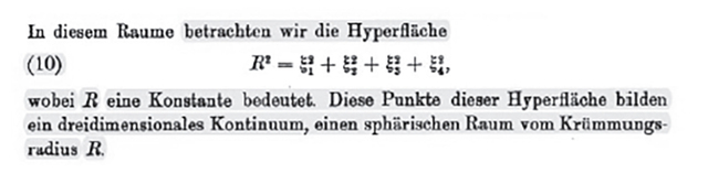 図1:アインシュタインの原論文(A.Einstein:Kosmologische Betrachtungen zur allgemeinen Relativitatstheorie, Sitz. Konig. Preuss. Akad. 142-152……