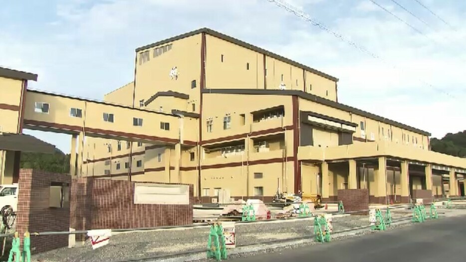 建設中の広域ごみ処理施設（福岡・大任町）