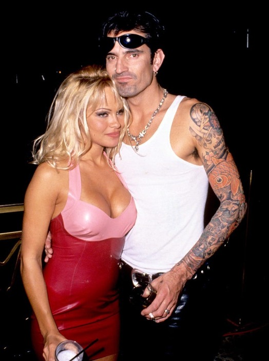 Getty Images パメラ・アンダーソン（Pamela Anderson）、トミー・リー（Tommy Lee）