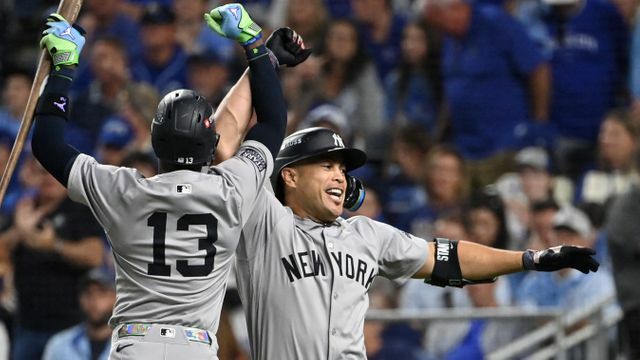 チームを勝利に導いたジャンカルロ・スタントン選手（写真:USA TODAY Sports/ロイター/アフロ）