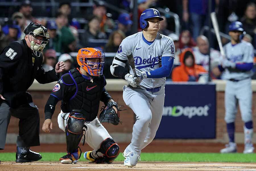 メッツ戦に出場したドジャース・大谷翔平【写真：ロイター】