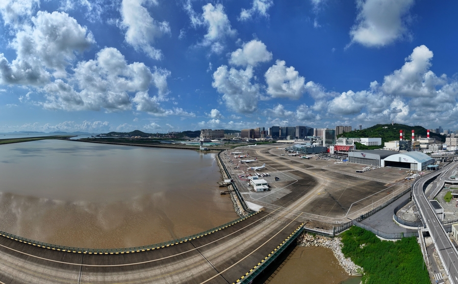 マカオ国際空港の現況（写真：CAM）