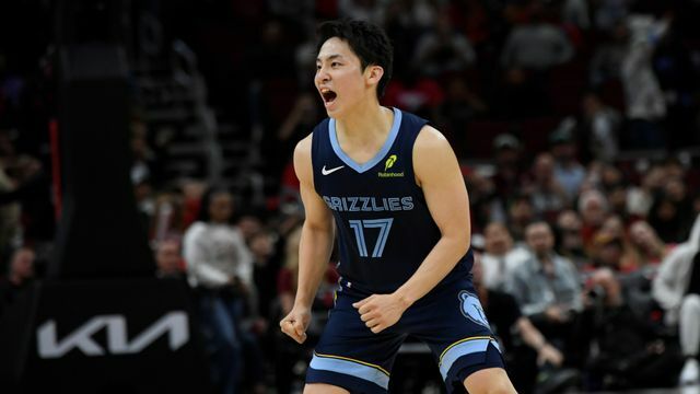 NBA挑戦中のグリズリーズ・河村勇輝選手（写真：AP/アフロ）