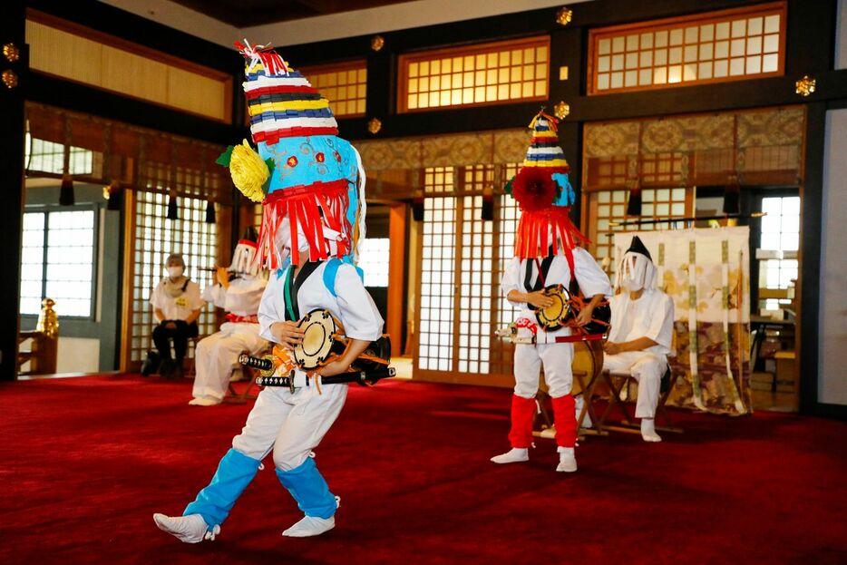 王子神社が「一人でも観客が来れば中止する」と通告した中で開催した2020年の王子田楽（8月上旬）