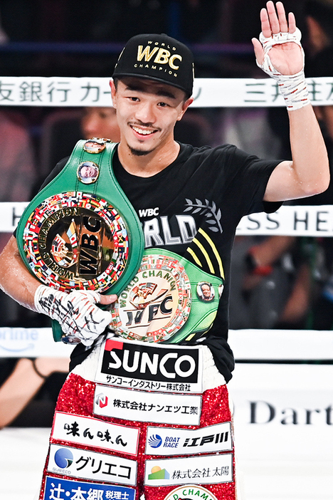 7大世界戦興行で勝利を飾った中谷潤人【写真：中戸川知世】