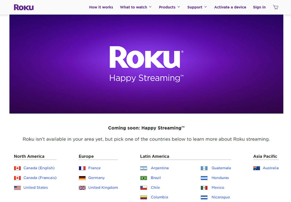 （画像は「Roku」公式サイトより引用）