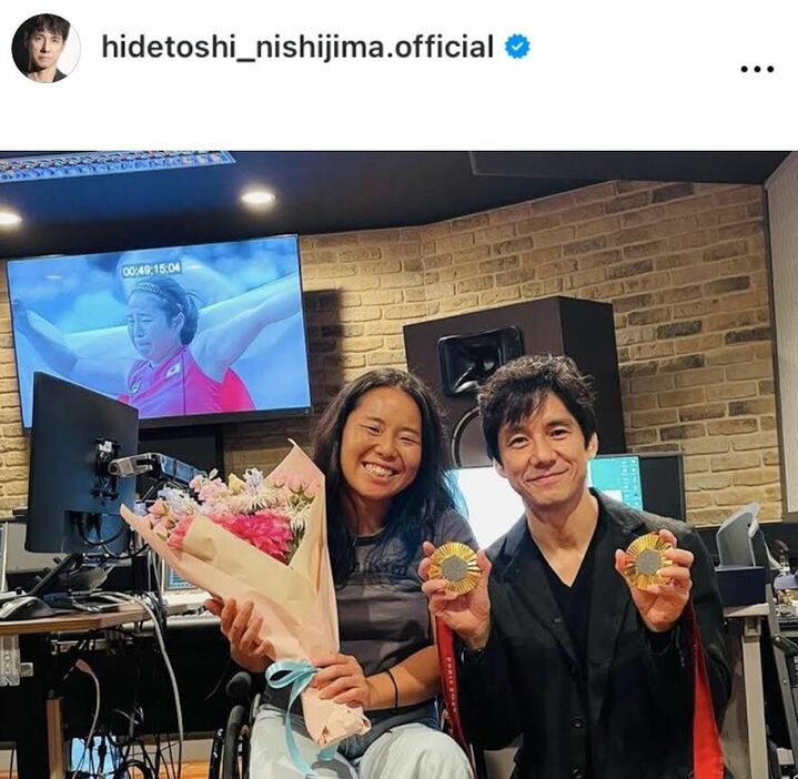 西島秀俊のインスタグラム（＠ｈｉｄｅｔｏｓｈｉ＿ｎｉｓｈｉｊｉｍａ．ｏｆｆｉｃｉａｌ）より