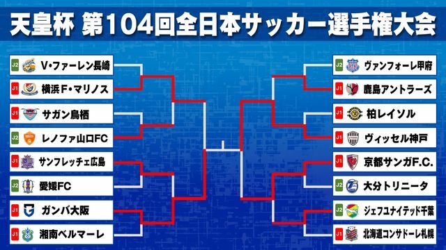 天皇杯決勝はG大阪ー神戸　決勝は11月23日