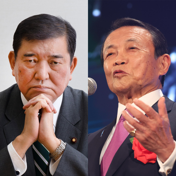 石破茂氏と麻生太郎氏