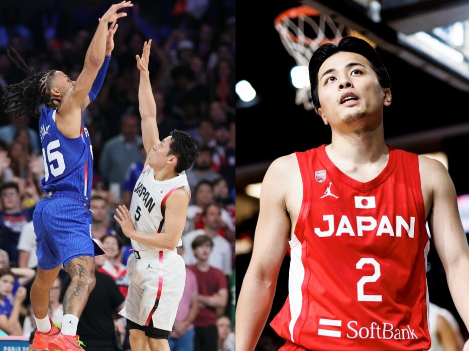 世界中で話題となったバスケ日本代表「誤審騒動」。あの疑惑の判定を経て、Bリーグ開幕戦で富樫勇樹が見せた好判断とは？ photograph by (L)JMPA、(R)Kiichi Matsumoto