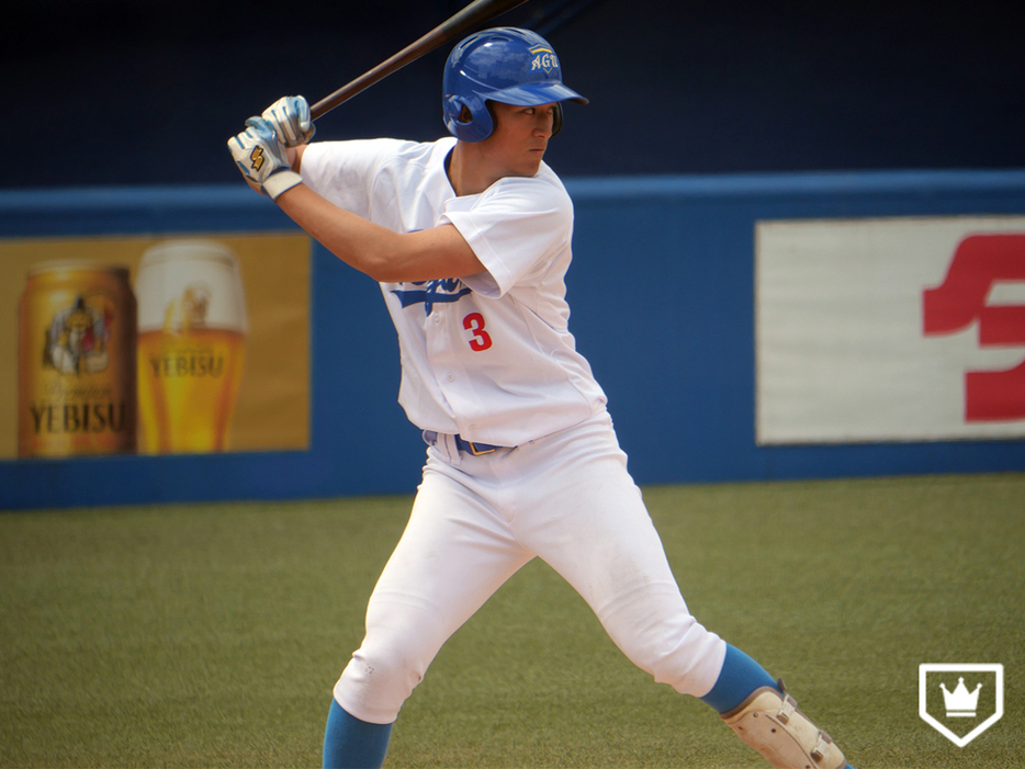 青山学院大・佐々木泰選手 [写真提供＝プロアマ野球研究所]