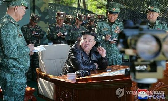 朝鮮中央通信は4日、金正恩氏が2日に朝鮮人民軍の特殊作戦武力訓練基地を視察したと報じた＝（朝鮮中央通信＝聯合ニュース）≪転載・転用禁止≫