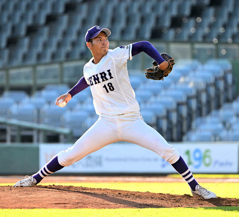 天理大・長野健大（2024年10月13日撮影）