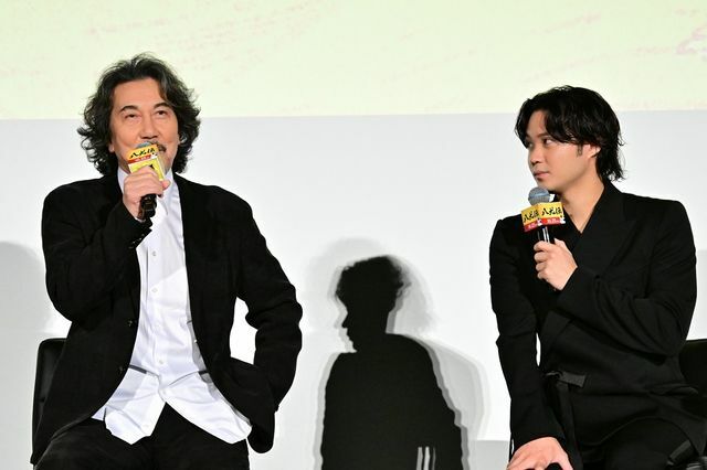 イベントに登場した役所広司さんと磯村勇斗さん　（C）2024 『八犬伝』FILM PARTNERS.