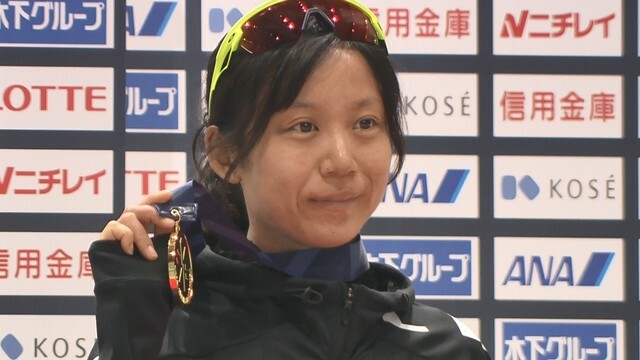 スピードスケート全日本距離別選手権3000ｍで優勝した高木美帆選手