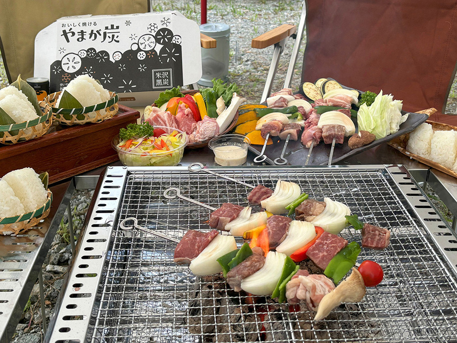 地元食材を味わえるBBQ