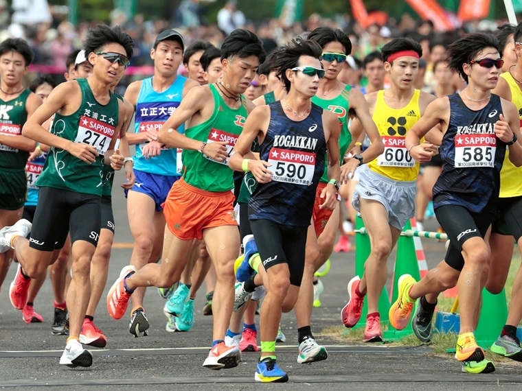 昨年は第100回の節目で全国から参加が可能だった箱根駅伝予選会（撮影・吉田耕一郎）