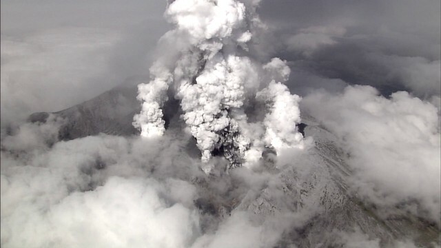 御嶽山噴火の様子