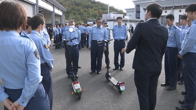 小型モビリティの研修会（運転免許センター　岡山・北区御津中山）