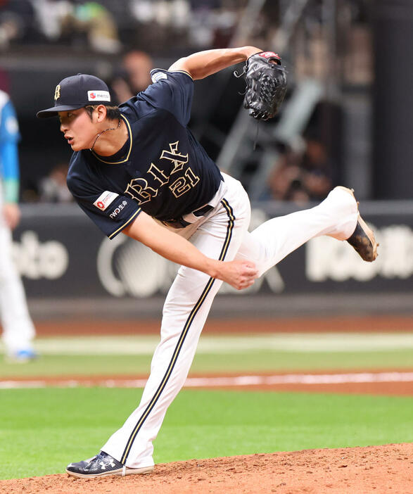 オリックス山崎颯一郎（2024年5月撮影）