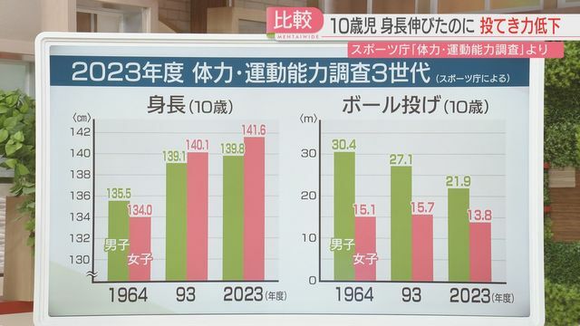 体力・運動能力調査によると