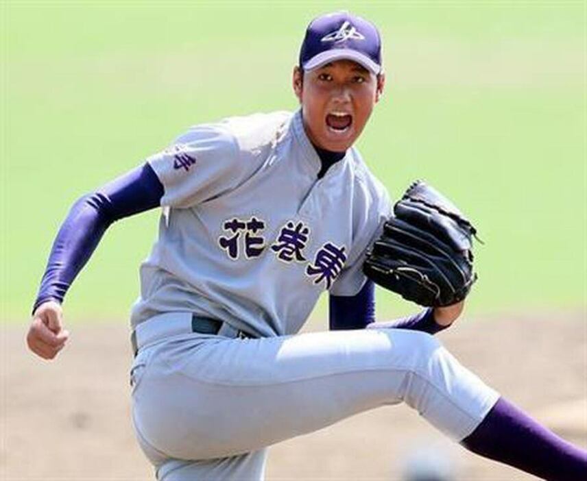 花巻東高時代の大谷翔平＝２０１２年