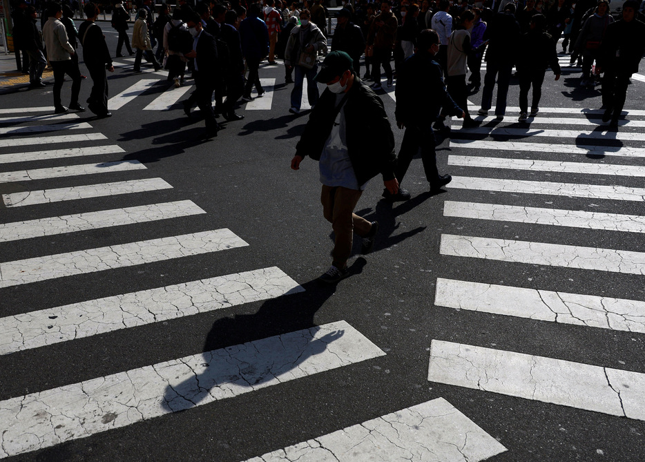 　１０月２５日、日銀が公表した９月の企業向けサービス価格指数速報は前年比２．６％上昇、前月比では０．１％低下した。写真は２月、都内で撮影（２０２４年　ロイター/Issei Kato）