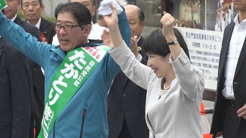 応援に駆けつけた高市氏