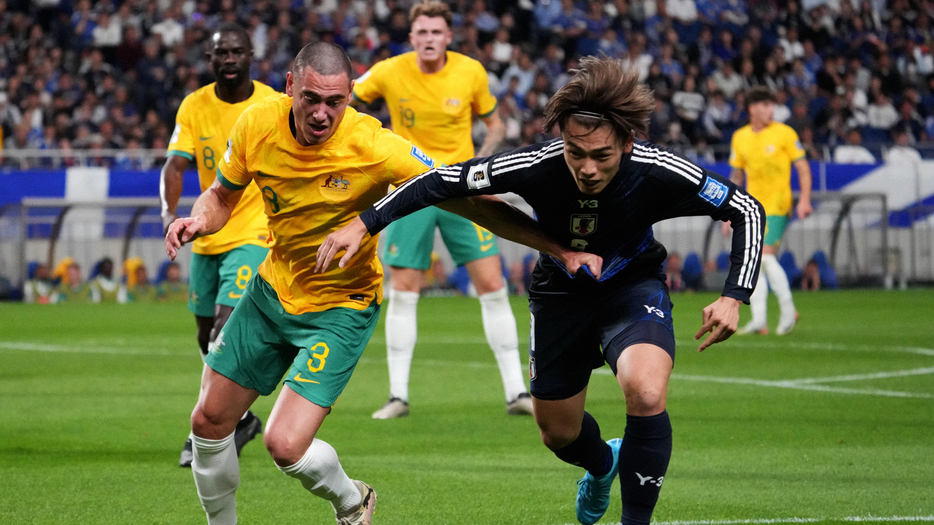 オーストラリア戦で苦戦した日本代表(C)Getty images