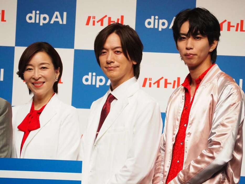 イベントに出席した左から真矢ミキ、DAIGO、はじめしゃちょー