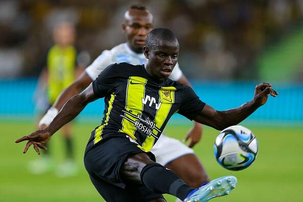 サウジアラビアのアル・イテハドでプレイするカンテ photo/Getty Images