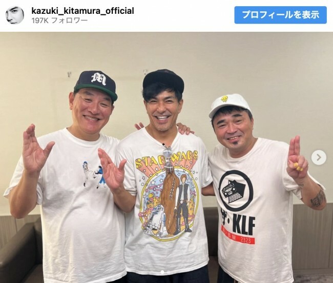 （左から）ピエール瀧、北村一輝、石野卓球　※「北村一輝」インスタグラム