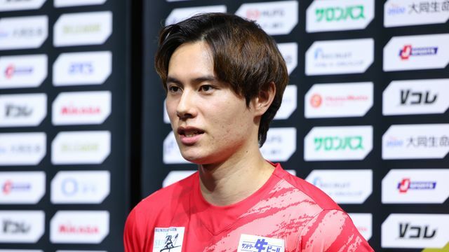 バレーボールSVリーグへ意気込んだ高橋藍選手(写真：長田洋平/アフロスポーツ)