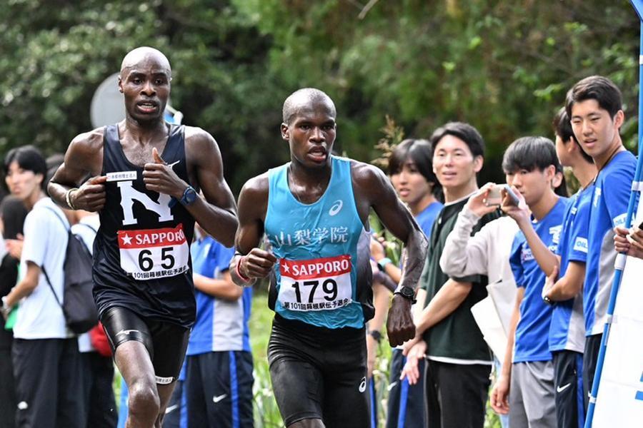 個人2位で山梨学大3位通過に貢献したブライアン・キピエゴ