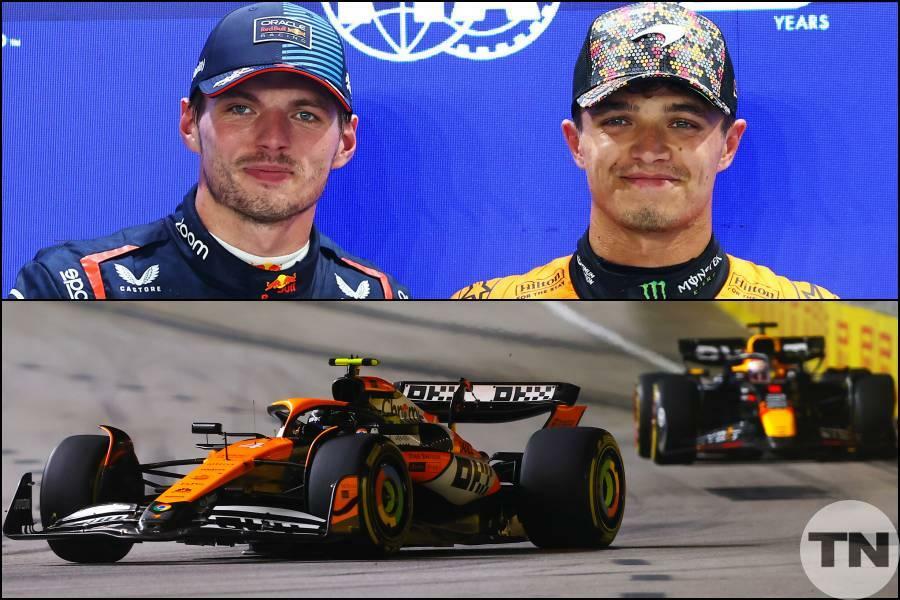 マックス・フェルスタッペン（レッドブル）とランド・ノリス（マクラーレン）(C)Red Bull Content Pool／Pirelli／TopNews.jp