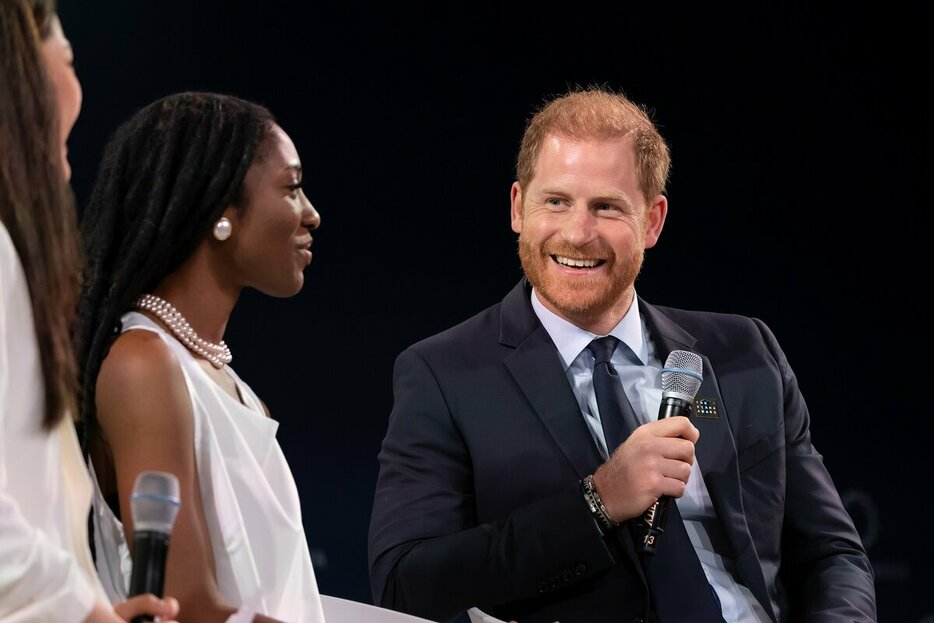 2024年9月23日、ニューヨークでコンコルディア・サミットに出席したヘンリー王子（photo REX/アフロ)