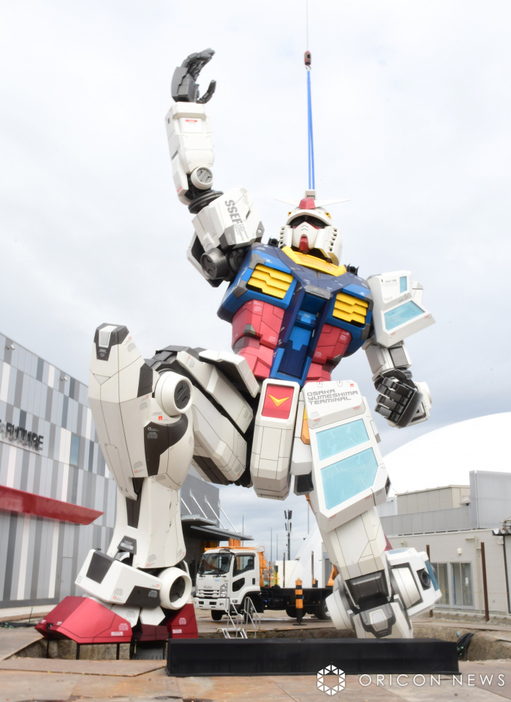 実物大ガンダム像「RX-78F00／E ガンダム」（C）ORICON NewS inc.