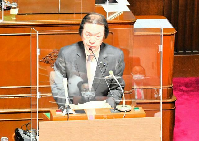 大野和三郎県議=2023年2月撮影、大津市の滋賀県議会、武部真明撮影