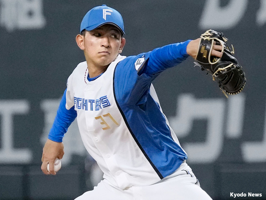 日本ハム・柿木蓮 (C) Kyodo News