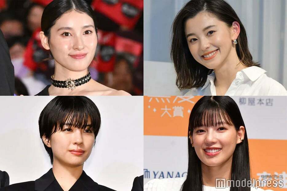 （左上から時計回りに）土屋太鳳、朝比奈彩、石井杏奈、佐久間由衣